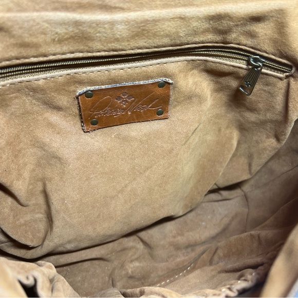 Patricia Nash Cavallina Tooled Leather Shoulder/ Saddle Handbag - Picture 10 of 12